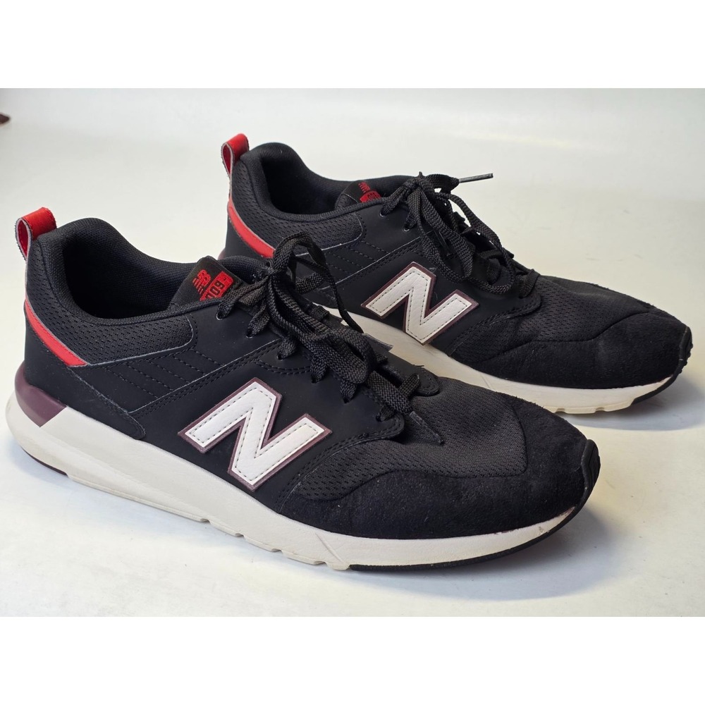 New Balance 009 Men's Sneakers Size 12 D Black White Red Athletic Running Shoes